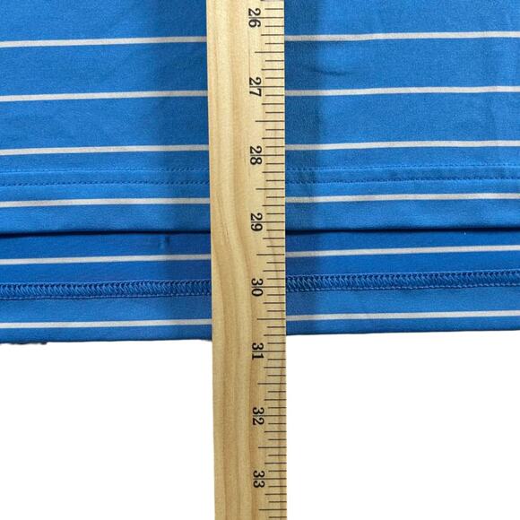 Peter Millar "The Island Golf Club” Summer Comfort Men’s Striped Polo – Size M - Picture 5 of 8